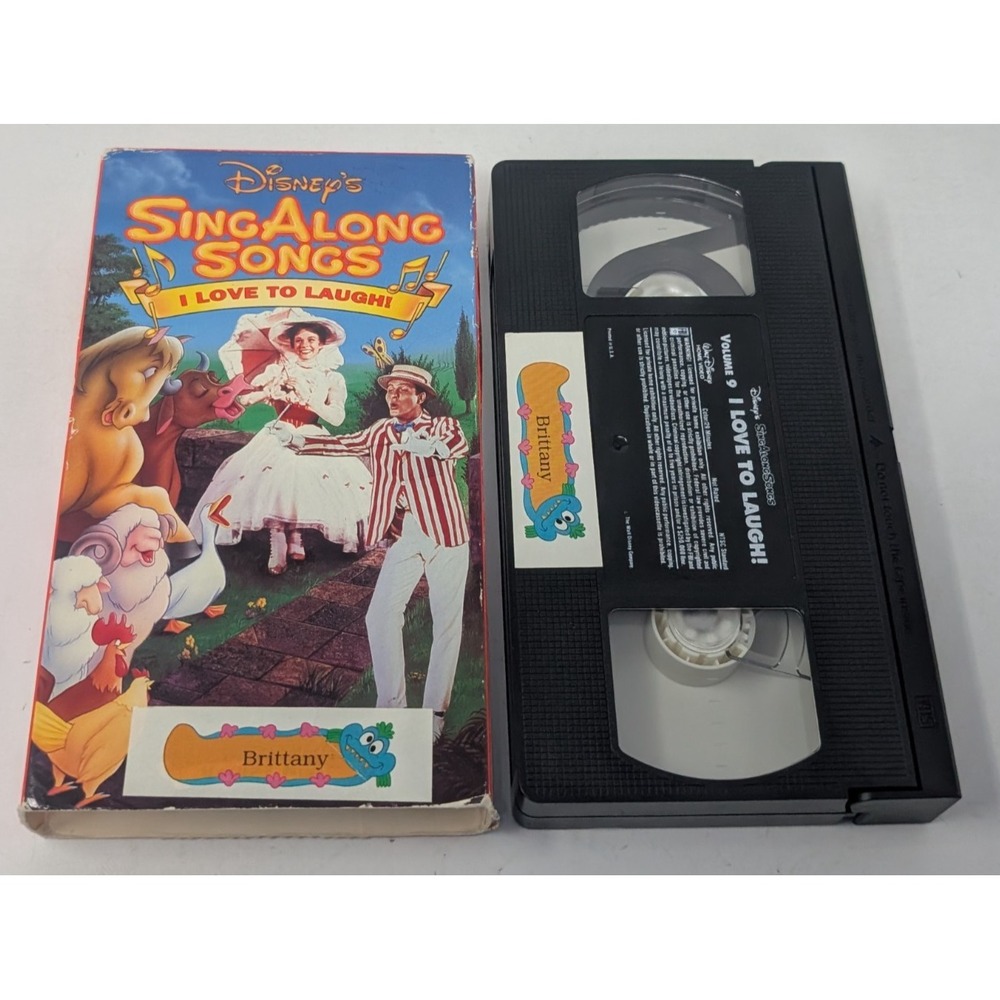 Disney's Sing Along Songs I Love To Laugh VHS Video Tape Volume 9 Mary Poppins